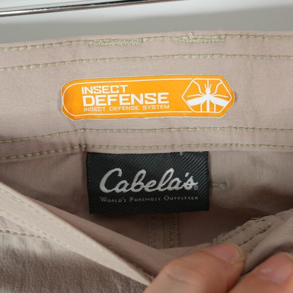 Cabelas Shorts Mens 42 Cargo Camping Nylon Hiking Performance Insect Defense - Picture 3 of 16